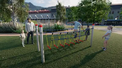 HUCK OCCITANIA : MINI PARCOURS A TRAPEZES, ref 4959-50